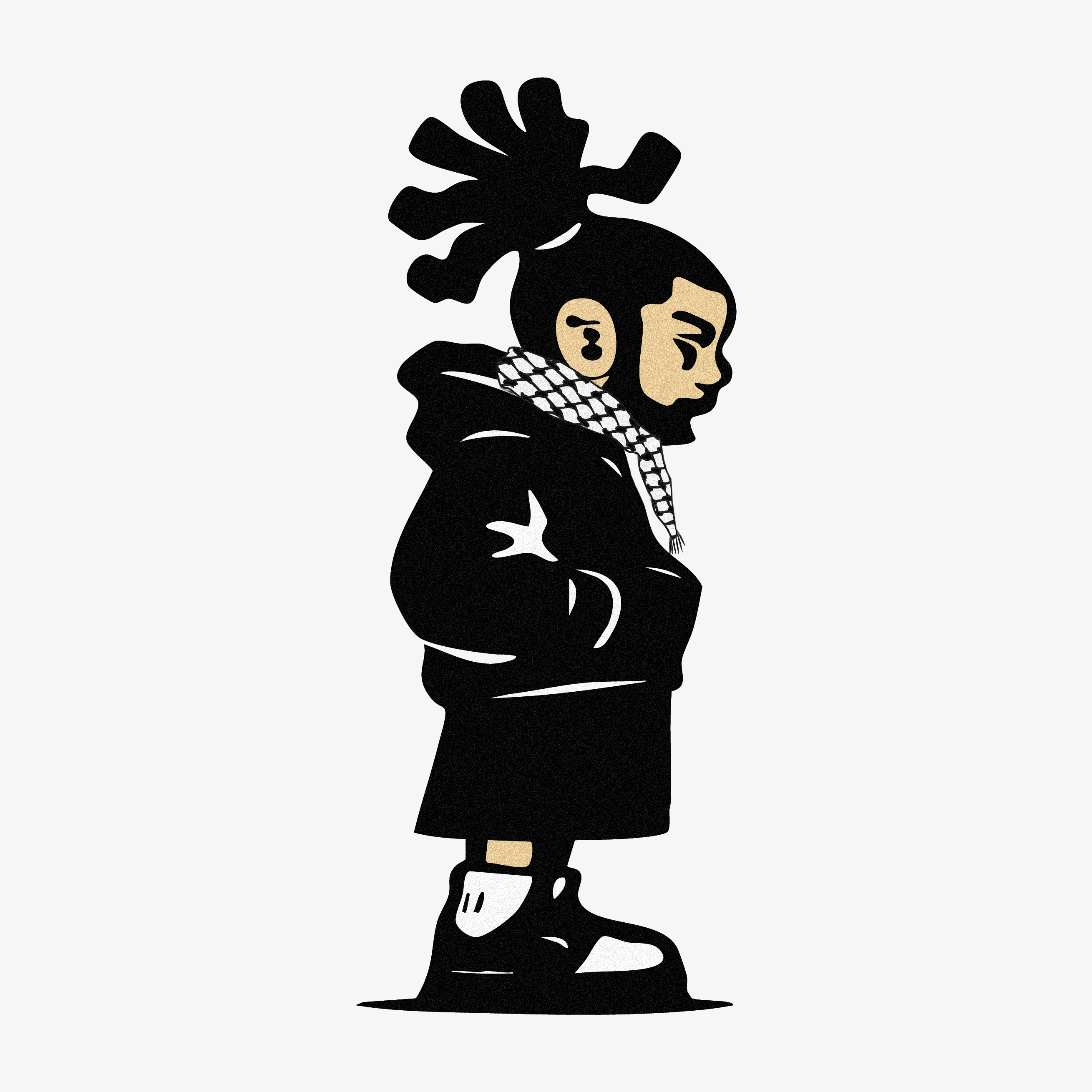 Djappa Man character — clean ground